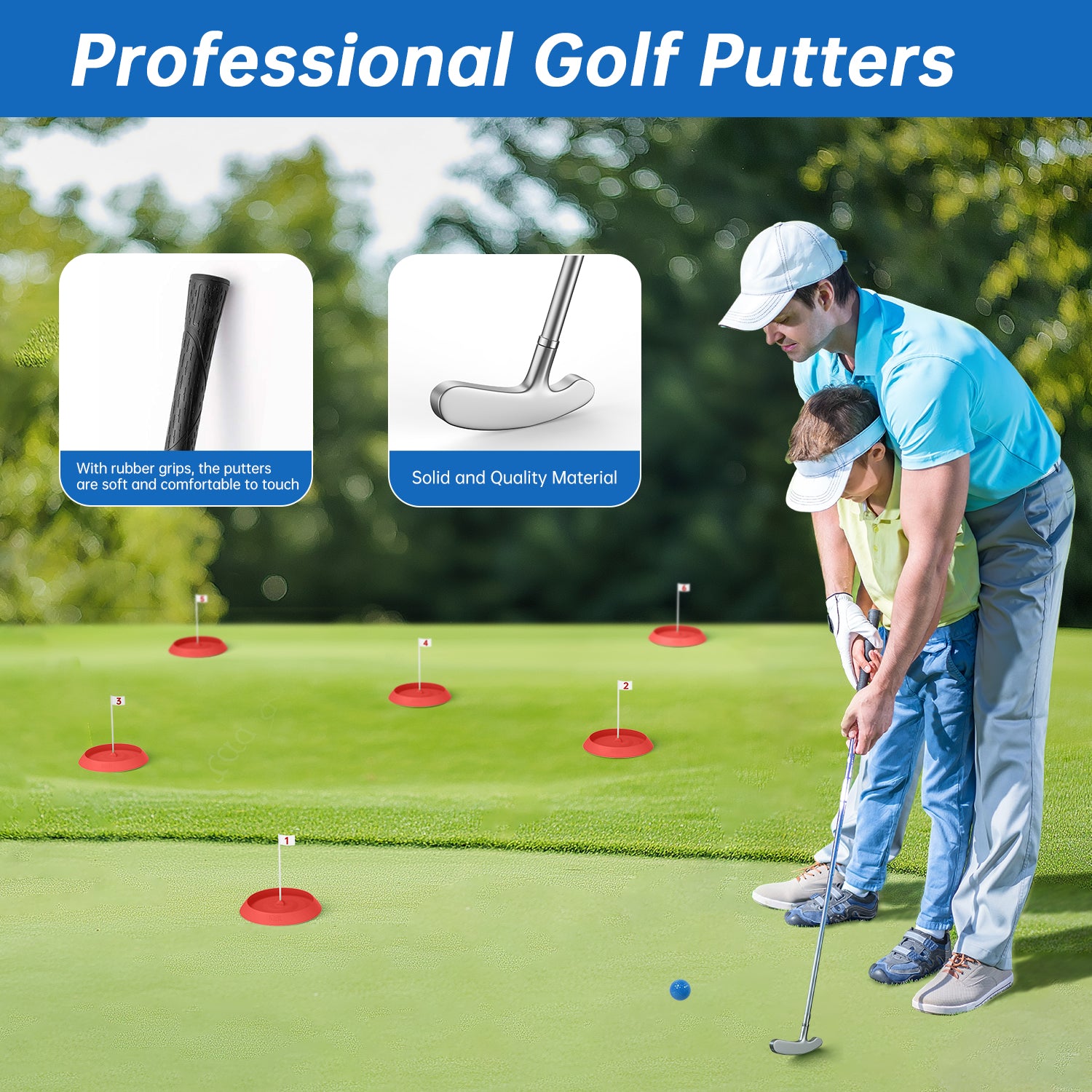 Mini Golf Game Set, Indoor Mini Golf Course for Adults Includes 9 Holes, 4 Balls, Dry-Erase Scorecard, and Golf Putter, Build Your Own Miniature Golf Course at Home Office Green Backyard, Red Mini Golf Game Set, Indoor Mini Golf Course for Adults Includes 9 Holes, 4 Balls, Dry-Erase Scorecard, and Golf Putter, Build Your Own Miniature Golf Course at Home Office Green Backyard, Red